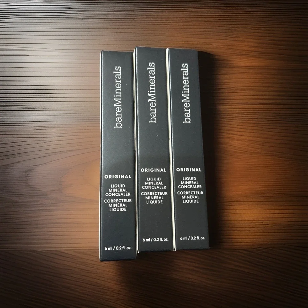 bareMinerals Original Liquid Mineral Concealer ~ Medium 3C ~ 0.2 oz Lot Of THREE